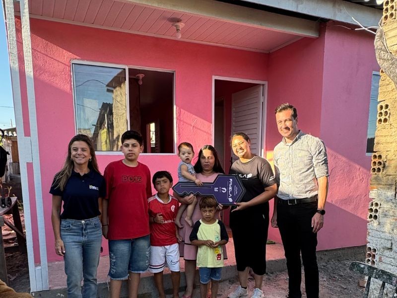 Projeto Favela 3D entrega primeiras casas novas aos moradores da Vila Costaneira, em Eldorado do Sul