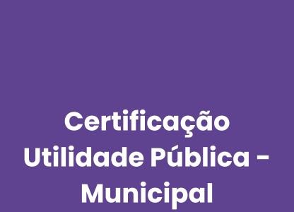 Utilidade Pública - Municipal